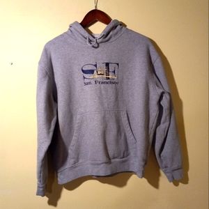 Women's AM TAC Embroidered San Francisco Pullover Hoodie.
